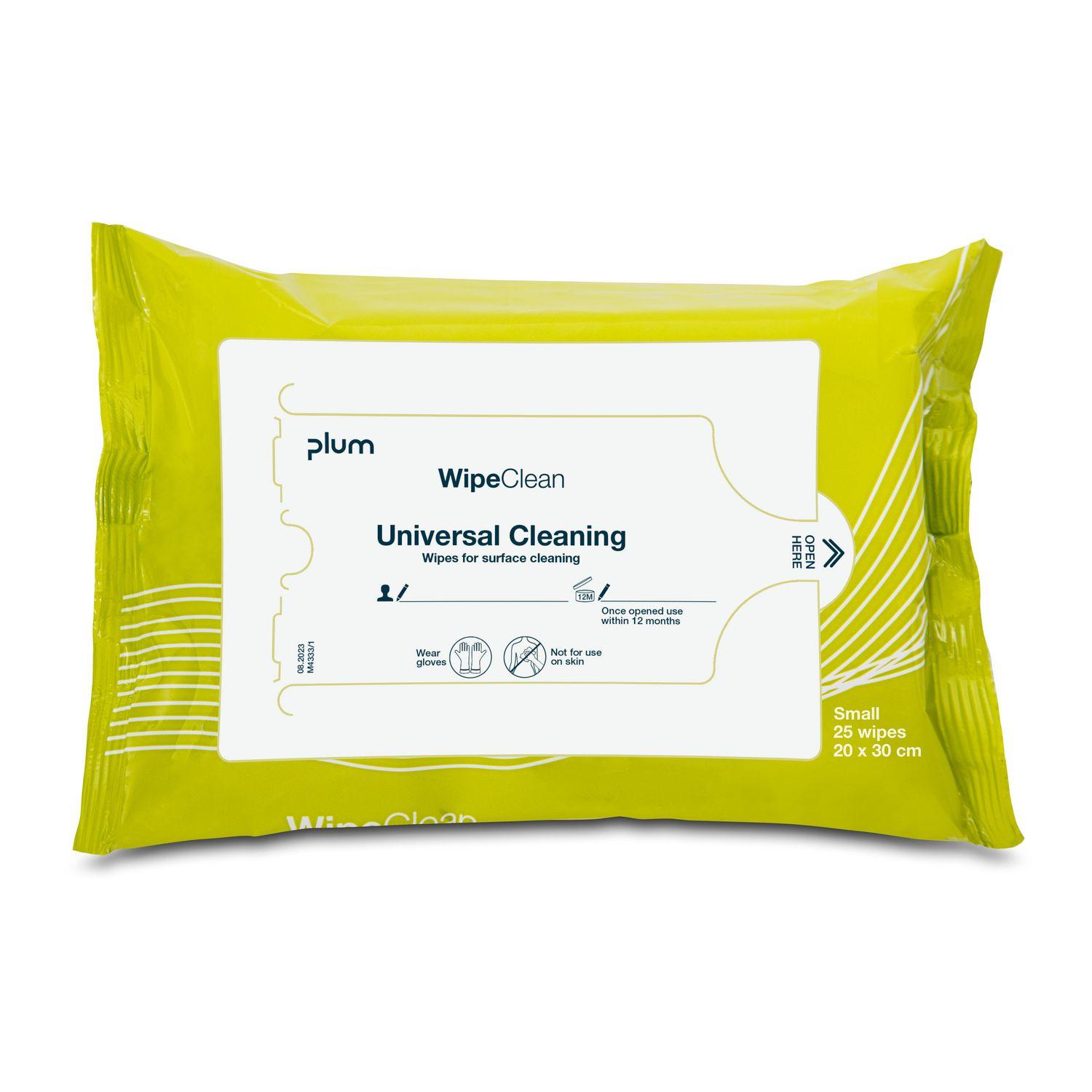 Plum Universal Cleaning wipe, universalrengøring serviet, small, 25 stk.