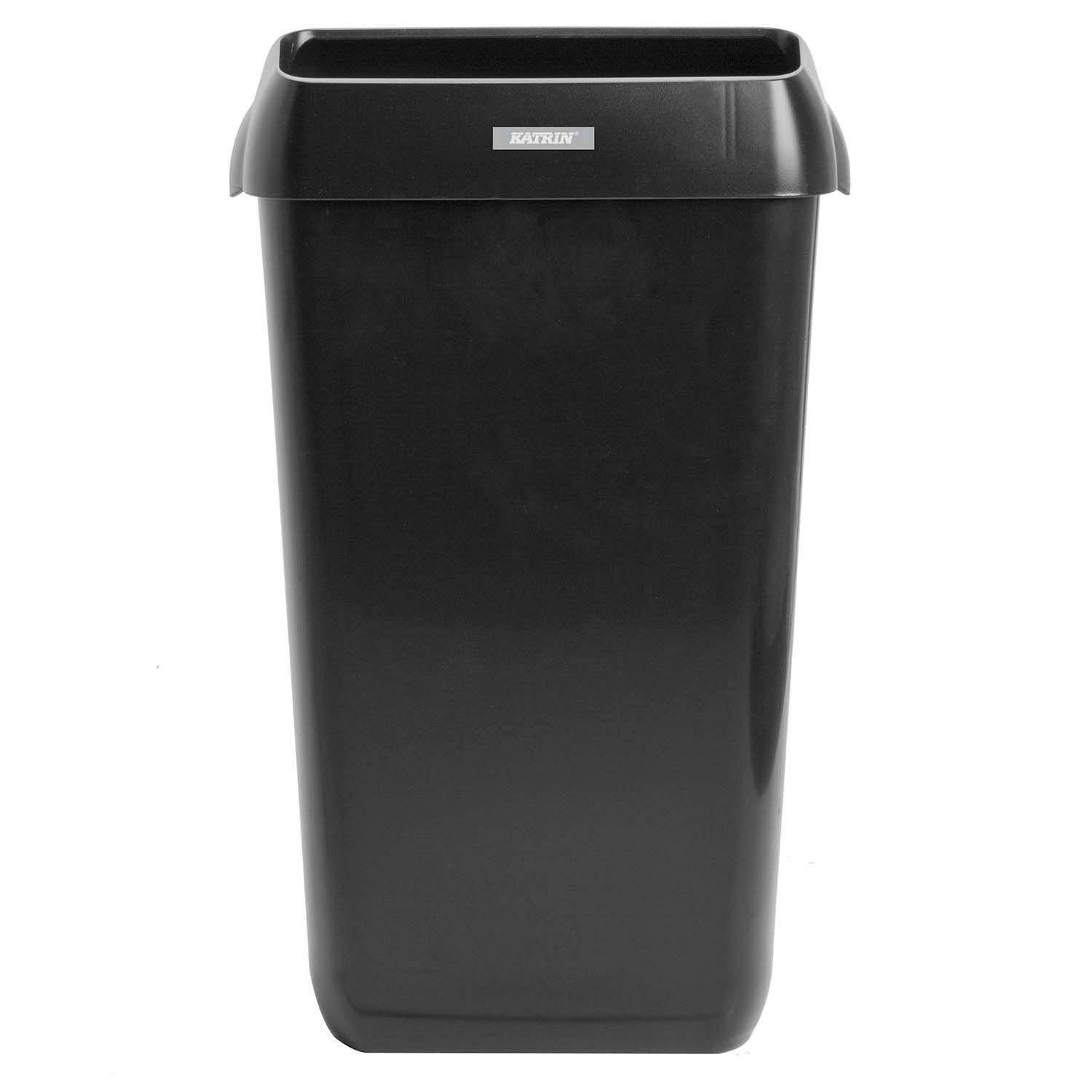 Katrin Waste Bin 25 L, papirkurv med låg, sort