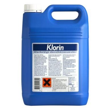 Klorin, m. aktivt klor, u. parfume, 5 L