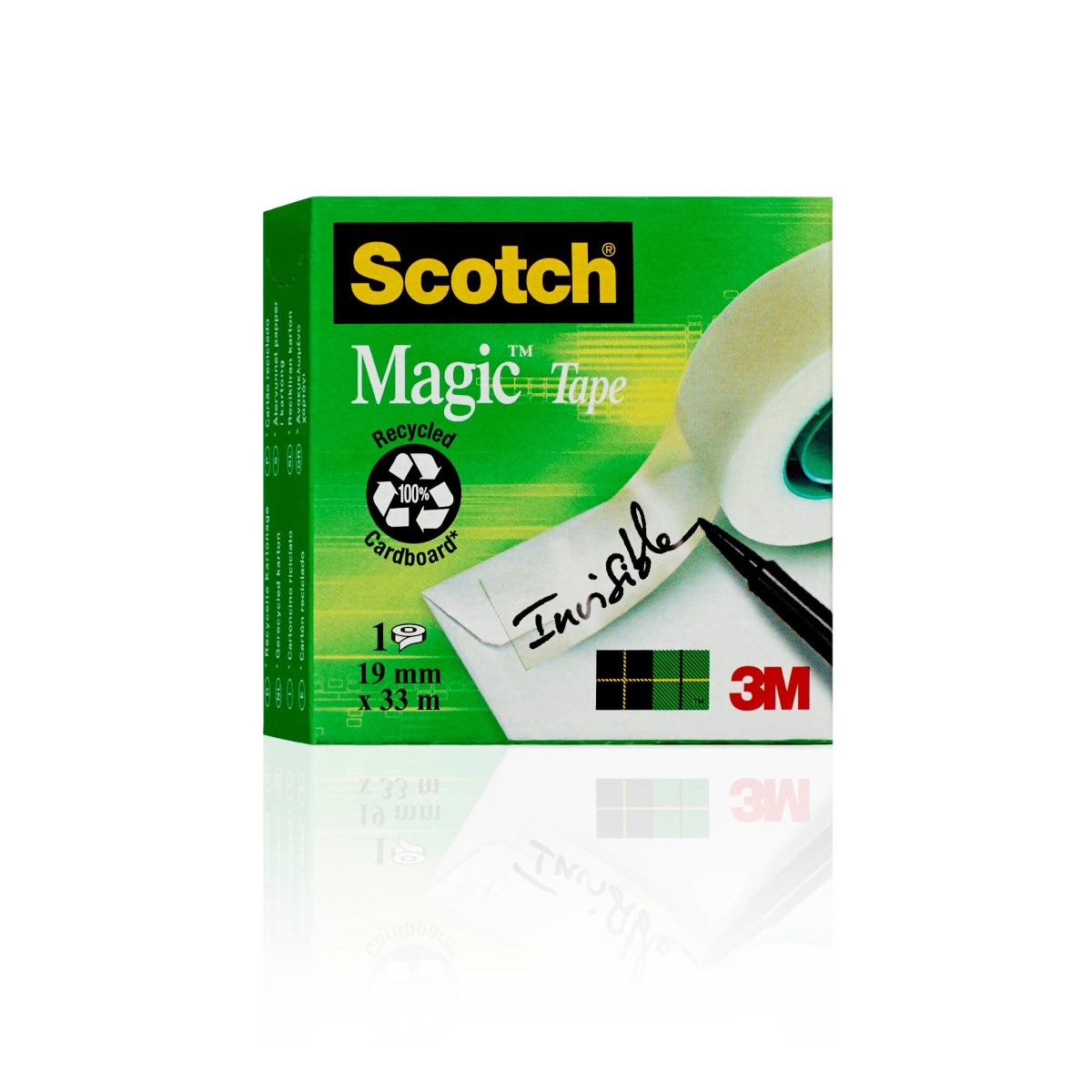 3M Scotch Magic, usynlig tape, 19x33 mm