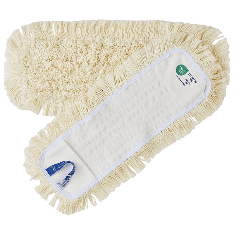 Clean Plus Damp Mop, drypmop/garnmop med lommer og lukkede kantløkker, 40 cm