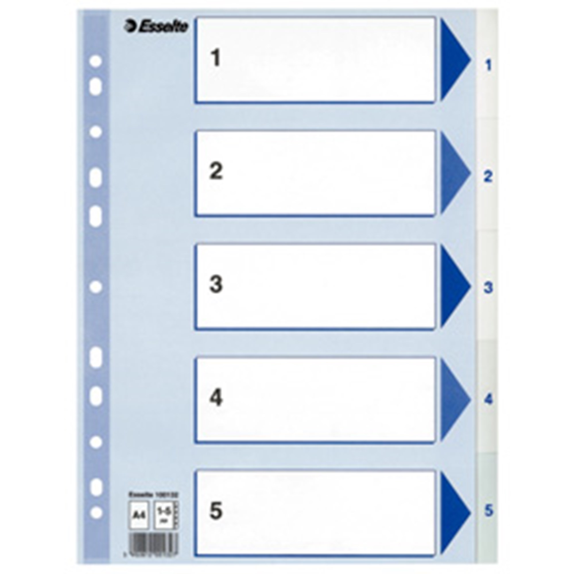 Register PP A4 1-5 hvid