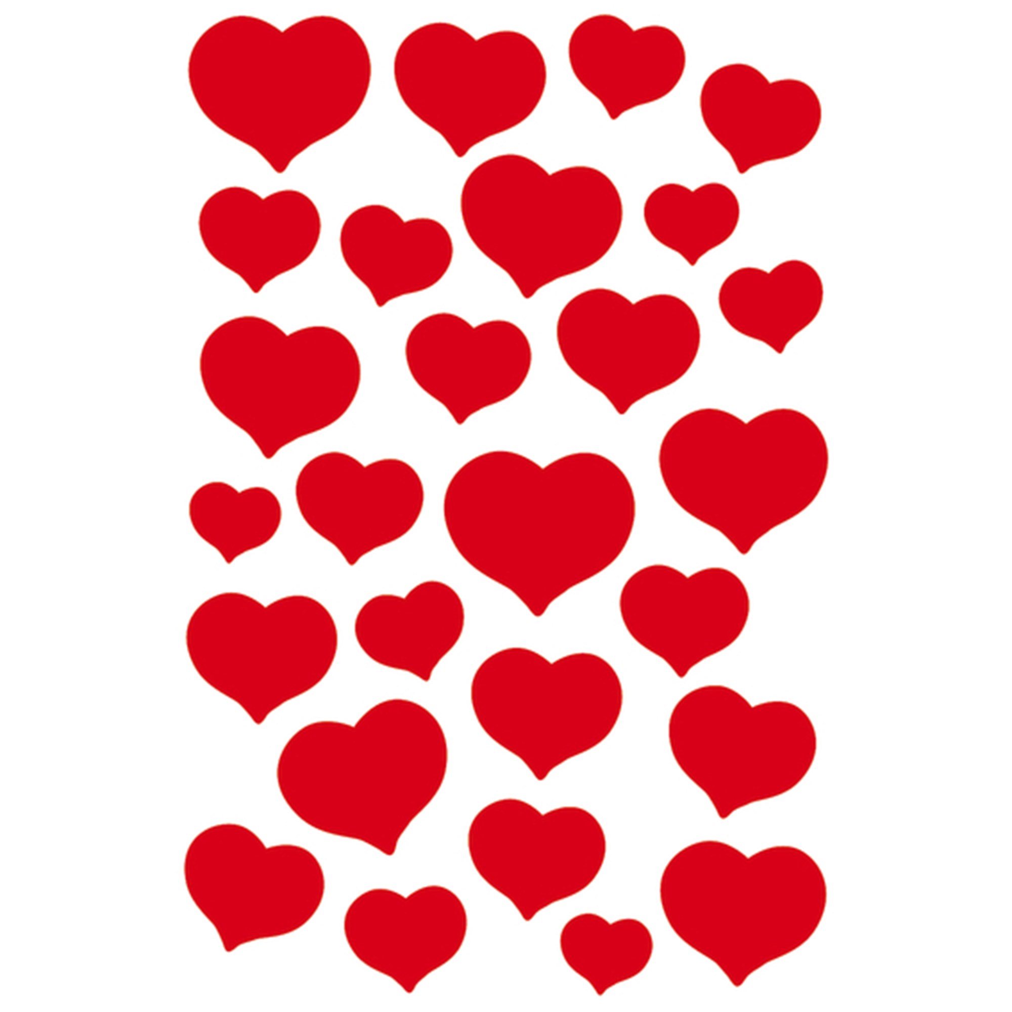 Herma stickers Magic røde hjerter (1)