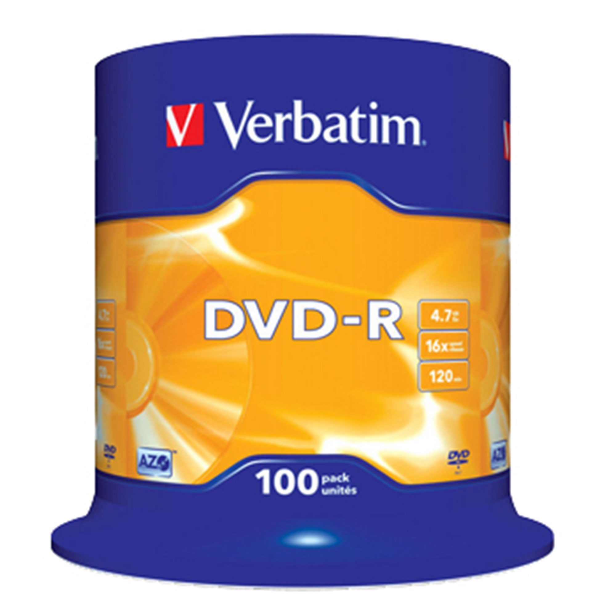 Billede af DVD-R 16x 4,7GB spindle, 100 stk