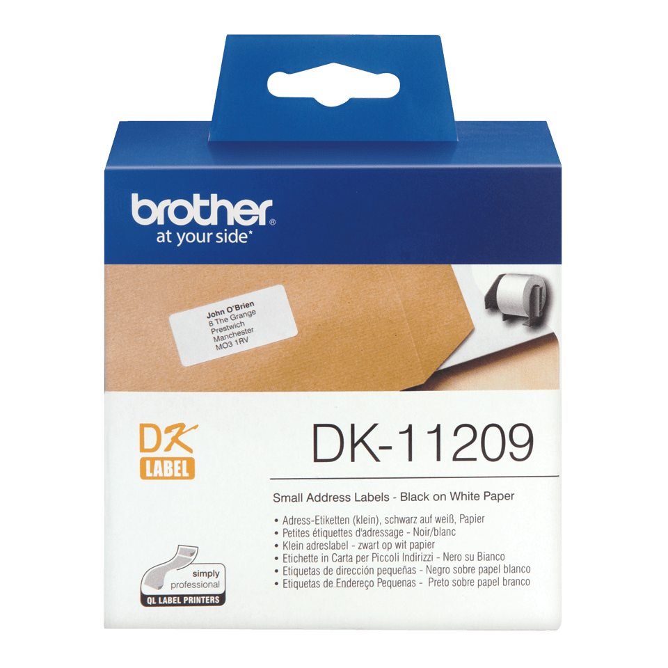 Brother adresseetiketter 62x29, 800 stk.