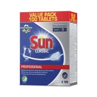 Sun Professional Classic, maskinopvask tabs, u. klor, enkeltindpakket, 100 stk.