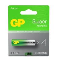 Batteri Alkaline AA GP Super 4-pak
