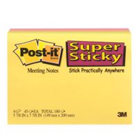 Restparti: Post-it SS-Notes 149x200 Meeting ass. farver (4)