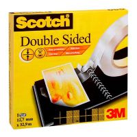 3M Scotch, dobbeltklæbende tape inkl. dispenser, 12 x 6,3 mm