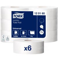 Toiletpapir Tork Universal T1 Jumbo 1-lag , 480 m, 6 ruller