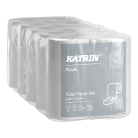Katrin Plus 400 Easy Flush, 2-lags letopløseligt toiletpapir, 20 ruller