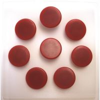 Udgår: Magneter 20mm rød (8)