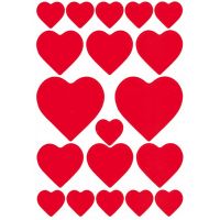 Herma stickers Decor røde hjerter (3)