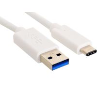 USB-C 3.1 to USB-A 3.0 Cable, White (1m)