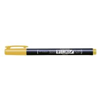 Brush pen Tombow Fudenosuke hård gul