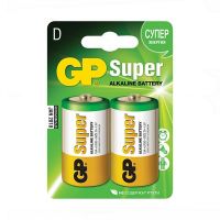GP Super, batteri Alkaline, D, 2-pak