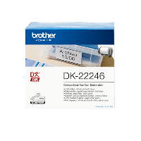 Brother DK-22246 labels, 103mmx30,48m, sort på hvid