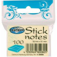 Centrum Stick Notes, 38x51 mm, gul, 100 ark