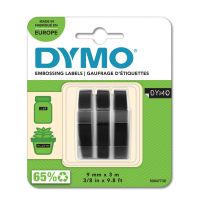 Dymo 3D tape til junior/omega maskine, sort, 3 stk.