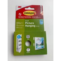 3M Command, små strips til billedophæng, 4 par