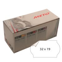 METO-etiketter 32x19 G1 hvid 5 ruller