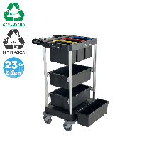 Nordic Recycle Trolley 2.0 – small åben model