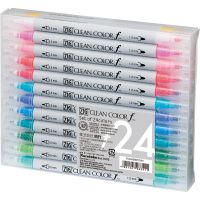 ZIG Clean Color Pen f - Sæt m. 24 farver