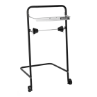 Katrin Black Line Floor Dispenser, gulvstativ til aftørringsruller, sort metal