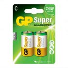 GP Super, batteri Alkaline, C, 2-pak