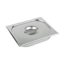 Låg til kantine 1/4 GN, rustfrit stål