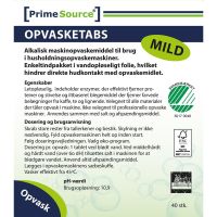 Prime Source Opvasketabs, Svanemærket, 40 stk.