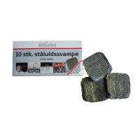 Ståluldssvamp med sæbe, 10 stk. 