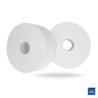 Toiletpapir Techline Jumbo Maxi 2-lag Ø24.5 x L320M x B9cm Nyfiber Hvid