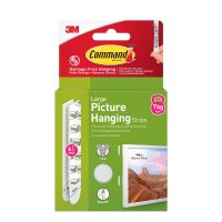 3M Command, large strips til billedophæng, 4 par