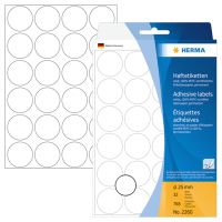 Udgår: Herma etiket manuel ø25 hvid (768)