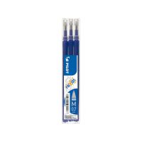  Pilot Frixion refil, til Frixion Clicker kuglepenne, 0,7 mm, blå, 3 stk.