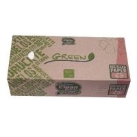 Ansigtsserviet Green 3 lag 20x21cm 100% genbrugs serviet og pakning 2100 stk.