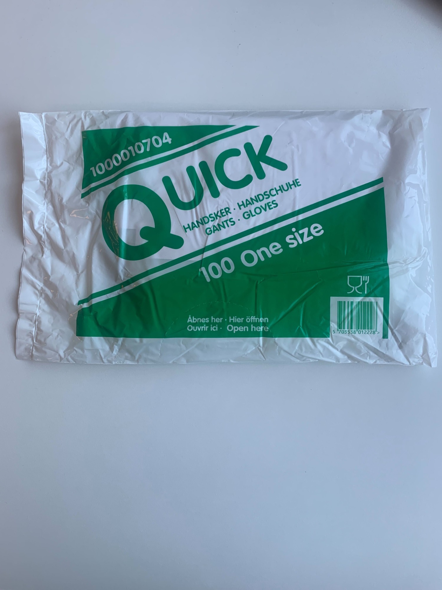 Abena Quick tekstureret engangshandsker, LDPE, 100 stk. One size