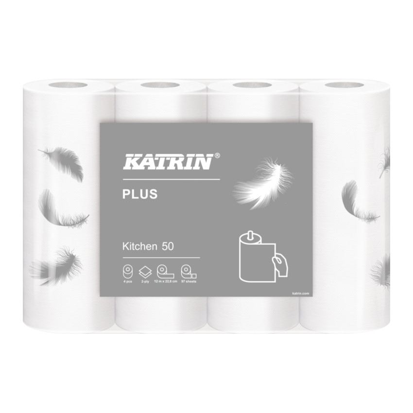 Katrin Plus Kitchen 50, køkkenrulle, 28 ruller