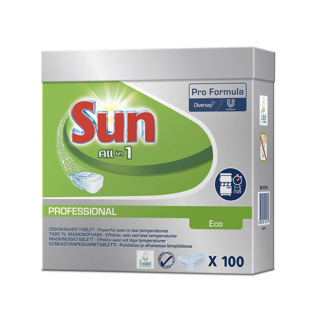 Sun Professional All in One Eco, opvasketabs, 100 stk.