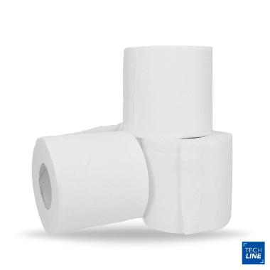 Toiletpapir Techline 2-lag Ø10 x L22M x 9.5cm Nyfiber Hvid