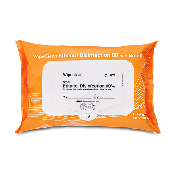 Plum Ethanol Disinfection Wipe Small, desinfektionsklud, 25 stk.